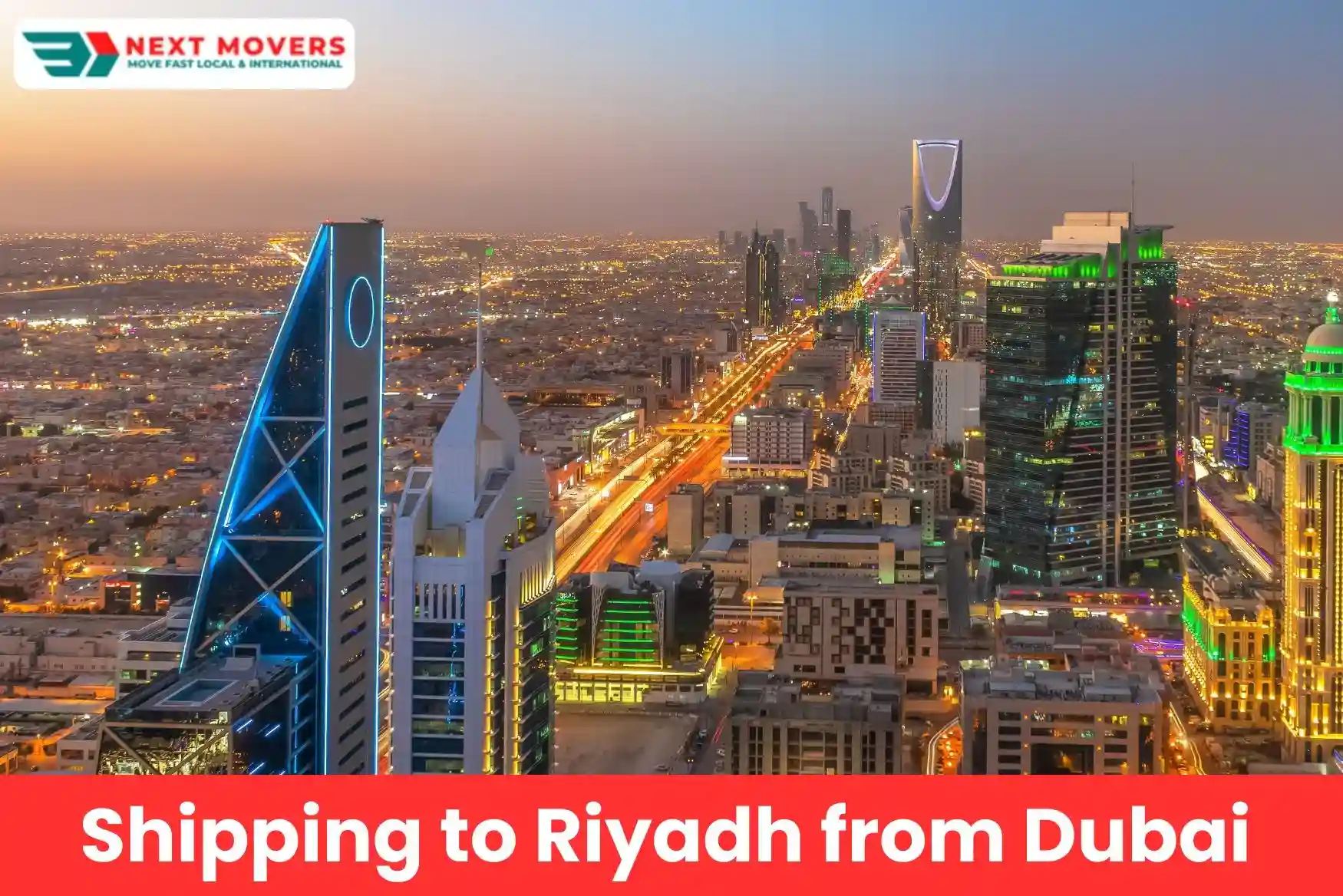 Shipping to Riyadh from Dubai