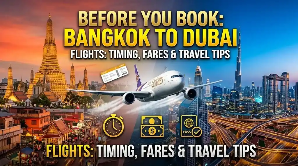 Before You Book Bangkok to Dubai Flights Timing, Fares and Travel Tips
